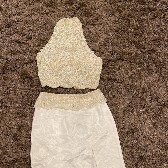 Landa Set  Size 4  Silk Long Evening Wedding Gown Vintage - Picture 5 of 17